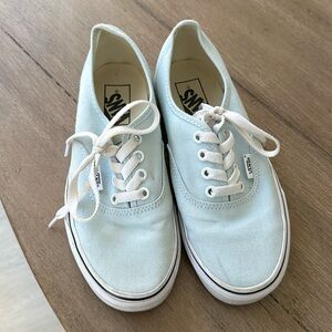 Light Blue Vans Size 6